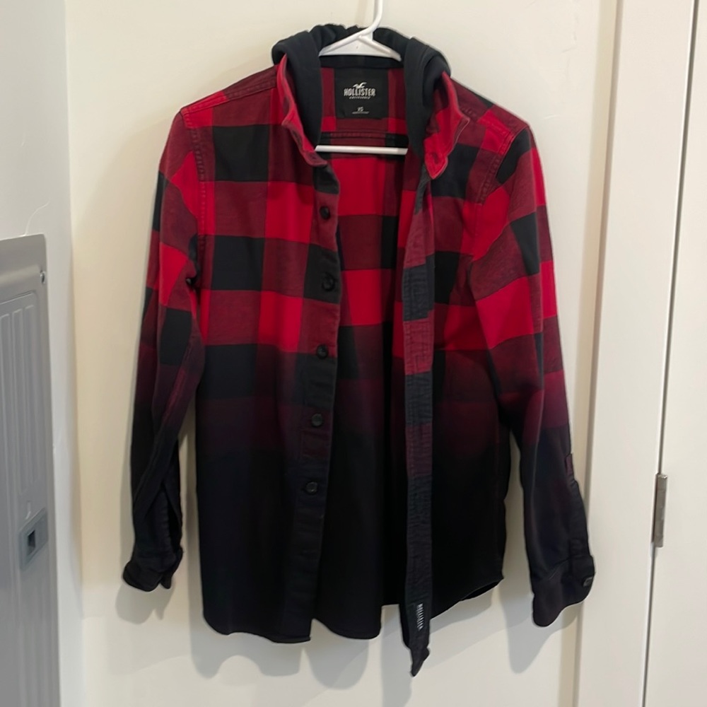 Hollister Mens Flannel with Hood